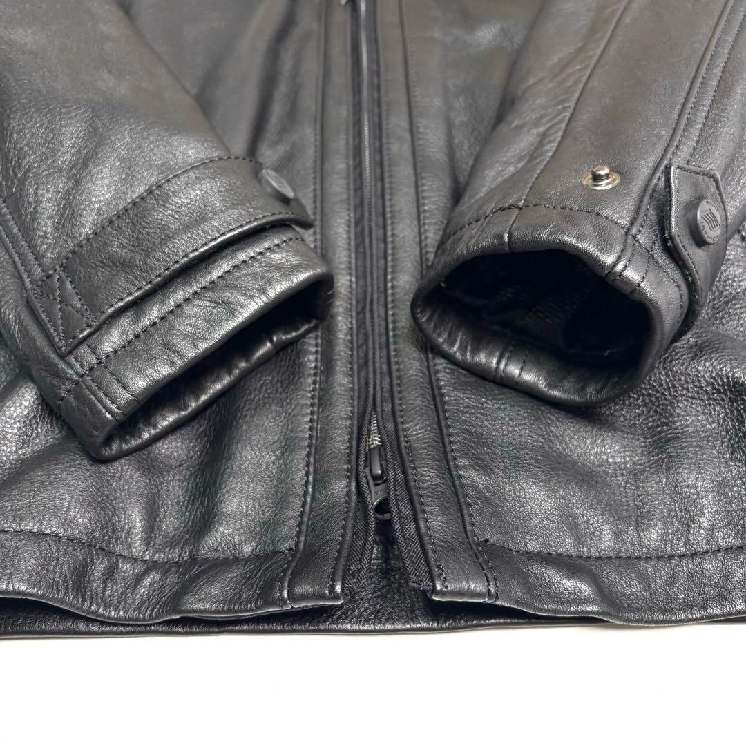 【牛革】HYOD レザージャケット 黒 GREEK D30 ライダース L 本革