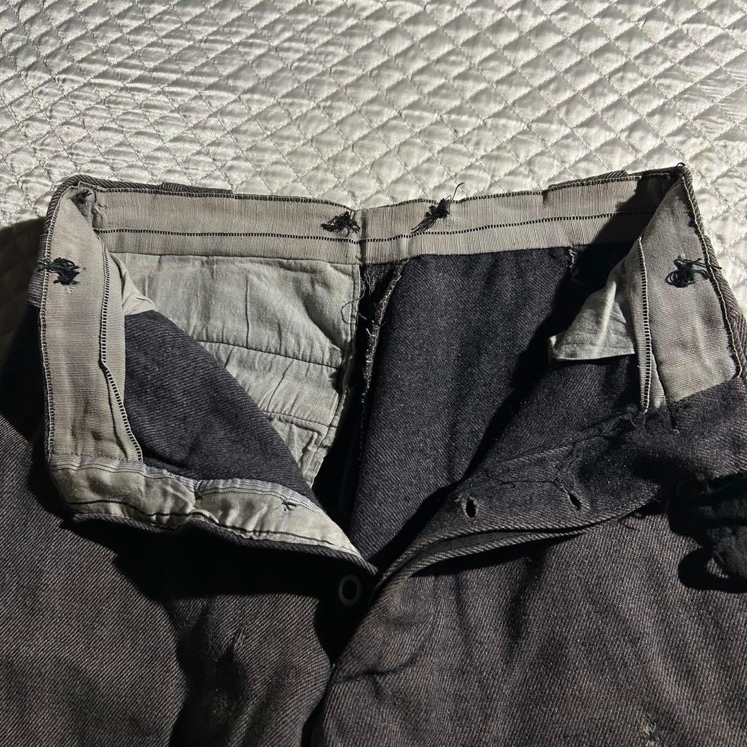 30s~ VINTAGE French work pants パッチワーク ボロ