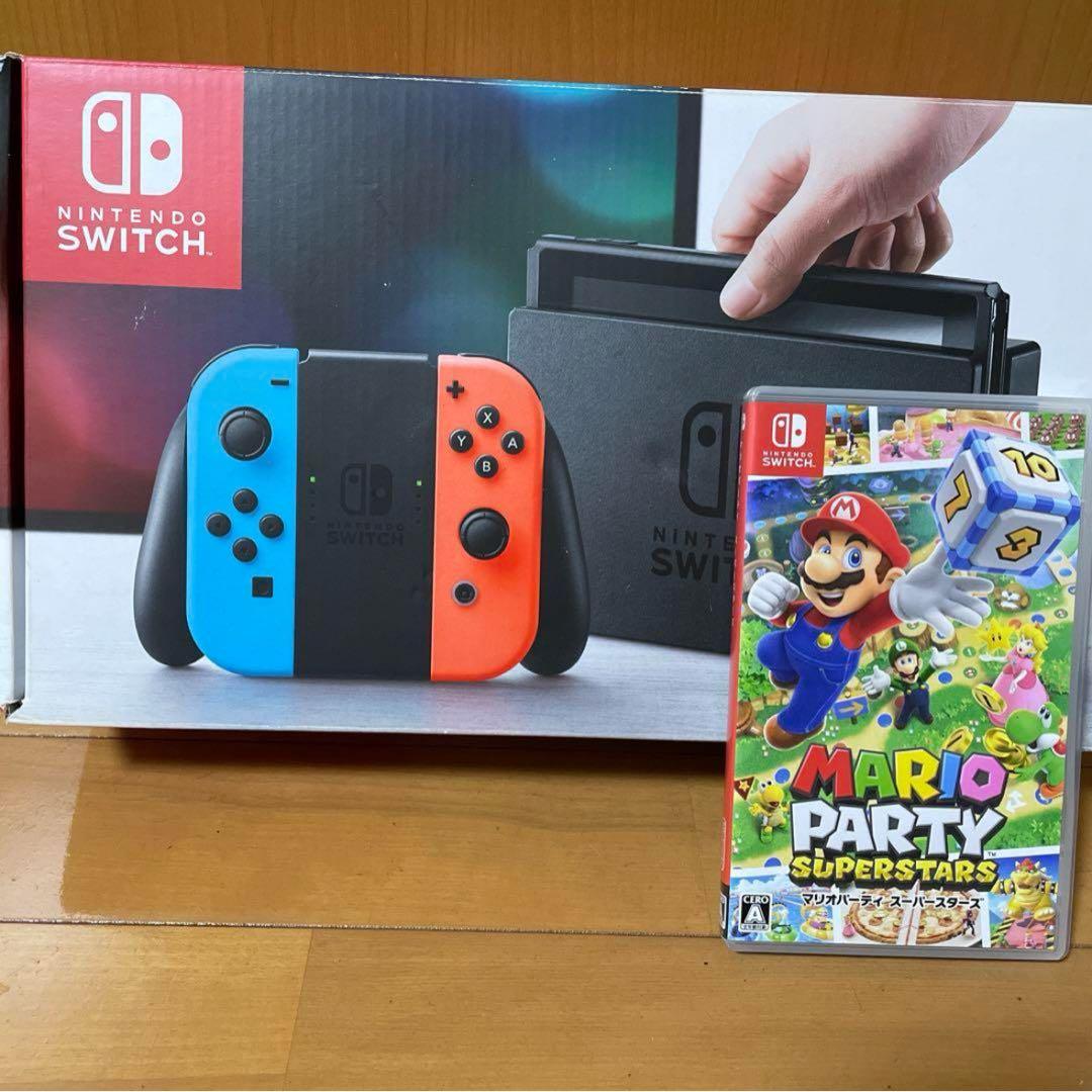 Nintendo Switch 本体　マリオパーティ&ケースおまけ付き