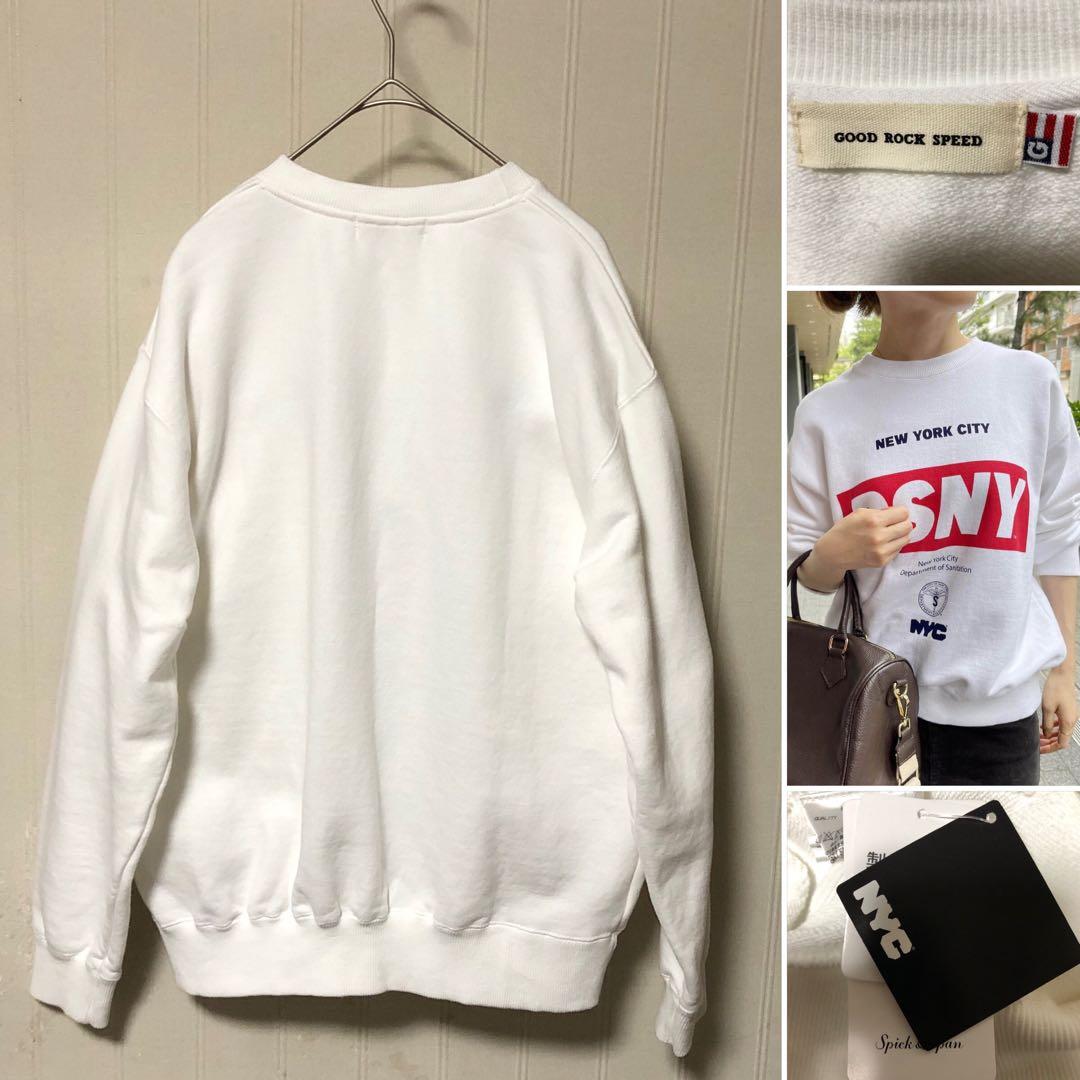 完売品❗️GOOD ROCK SPEED NYC コラボ スウェット 白