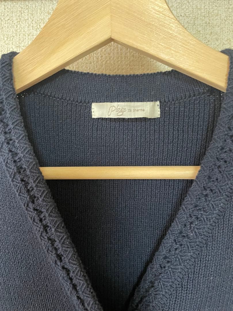 Plage ゴールドボタンニットジャケット