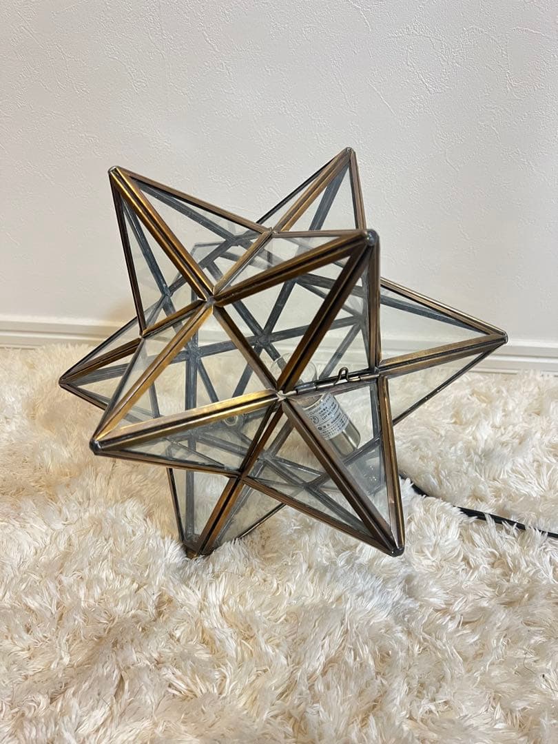 星型ガラスランプ