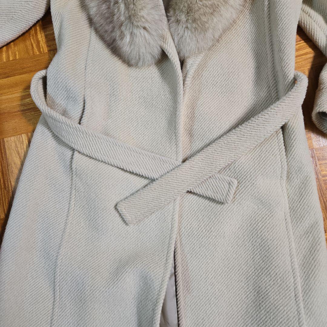 オスカーデラレンタ Oscar de la Renta ファーロングコート9号