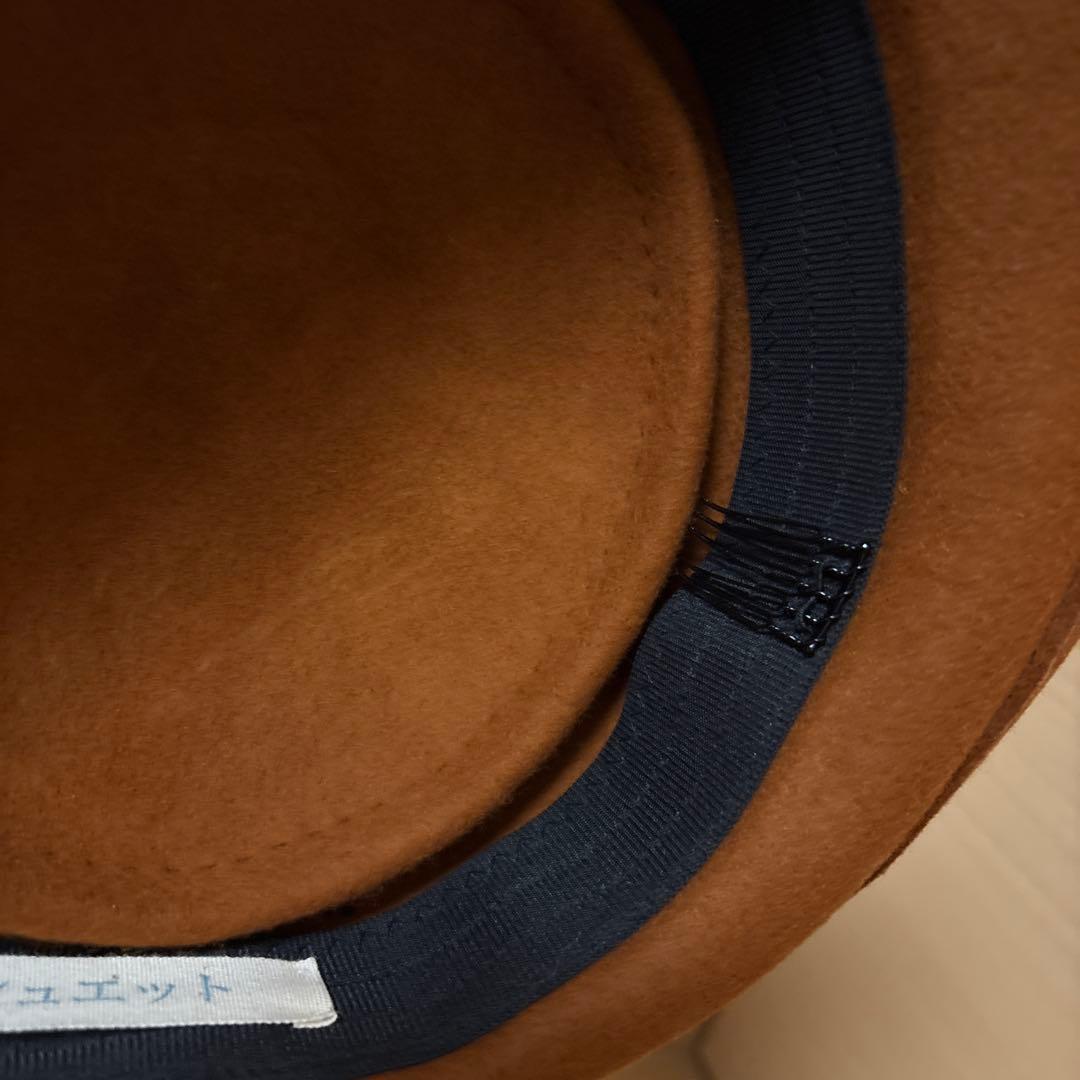 シュエット　ハット　茶