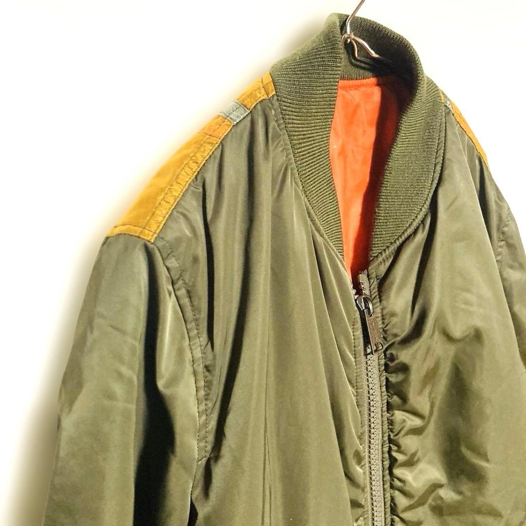 AVIREX 35周年 MA-1 リバーシブル フライトジャケット カーキ L