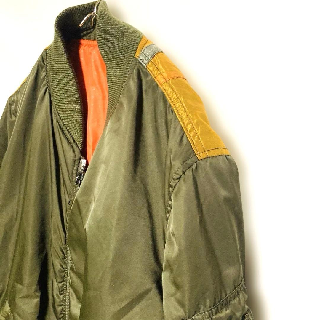 AVIREX 35周年 MA-1 リバーシブル フライトジャケット カーキ L