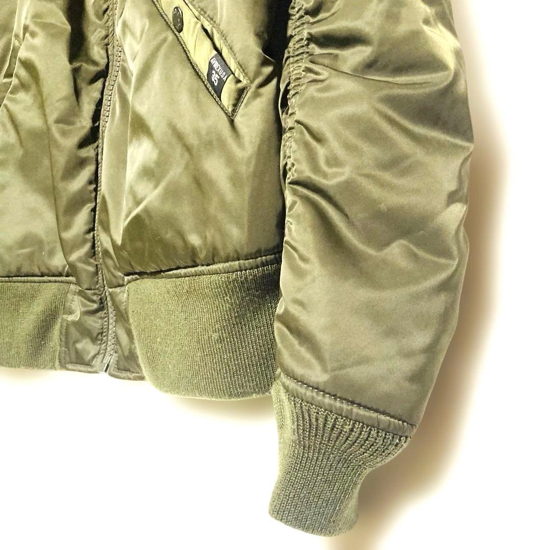 AVIREX 35周年 MA-1 リバーシブル フライトジャケット カーキ L