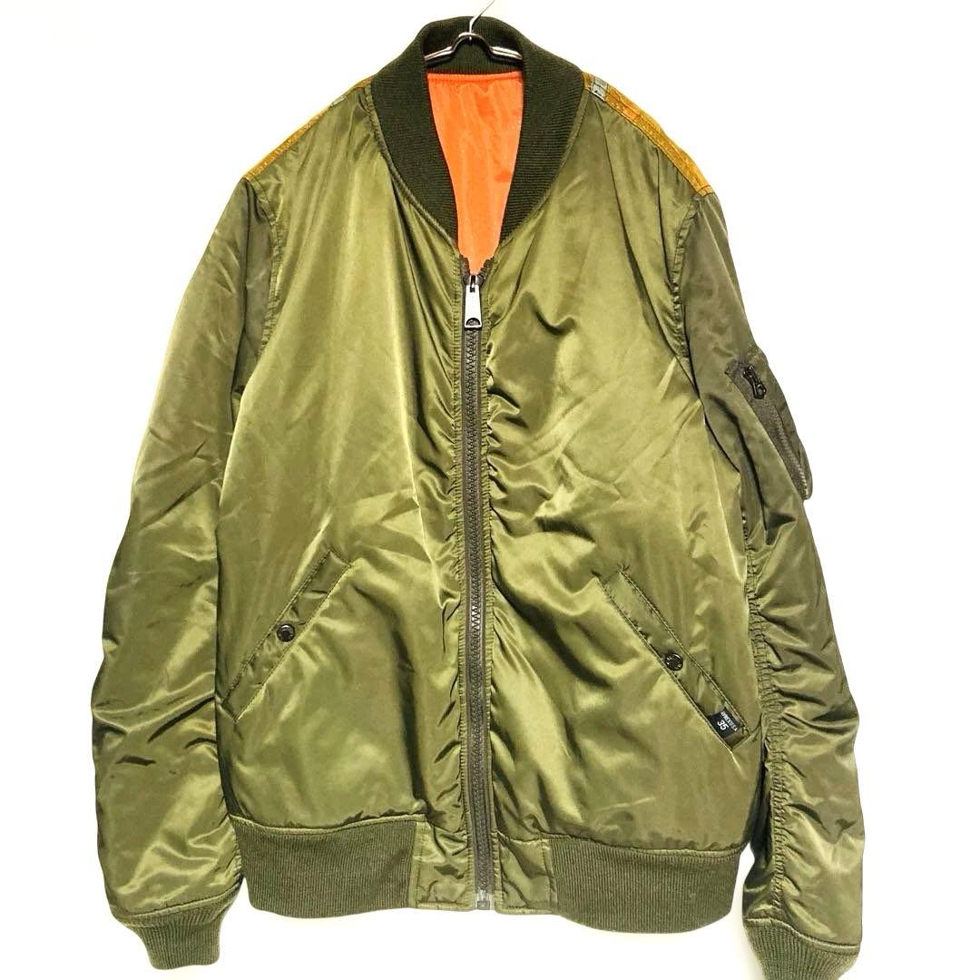 AVIREX 35周年 MA-1 リバーシブル フライトジャケット カーキ L