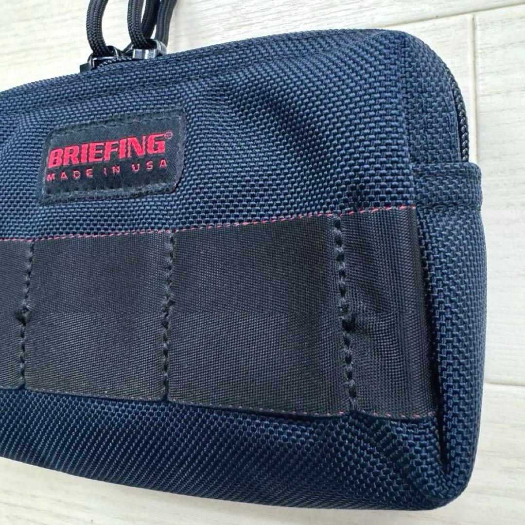 BRIEFING ブリーフィング　モバイルポーチ　ネイビー　USA製　小物入れ