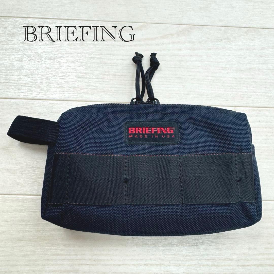 BRIEFING ブリーフィング　モバイルポーチ　ネイビー　USA製　小物入れ