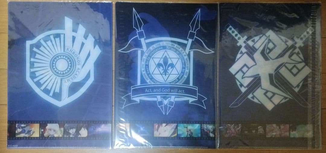 未開封　片翼のクロノスギア　3連クリアファイル