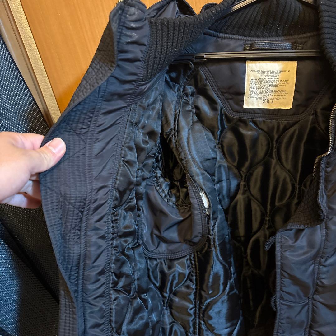 goa military bomber jacket 黒 ミリタリージャケット