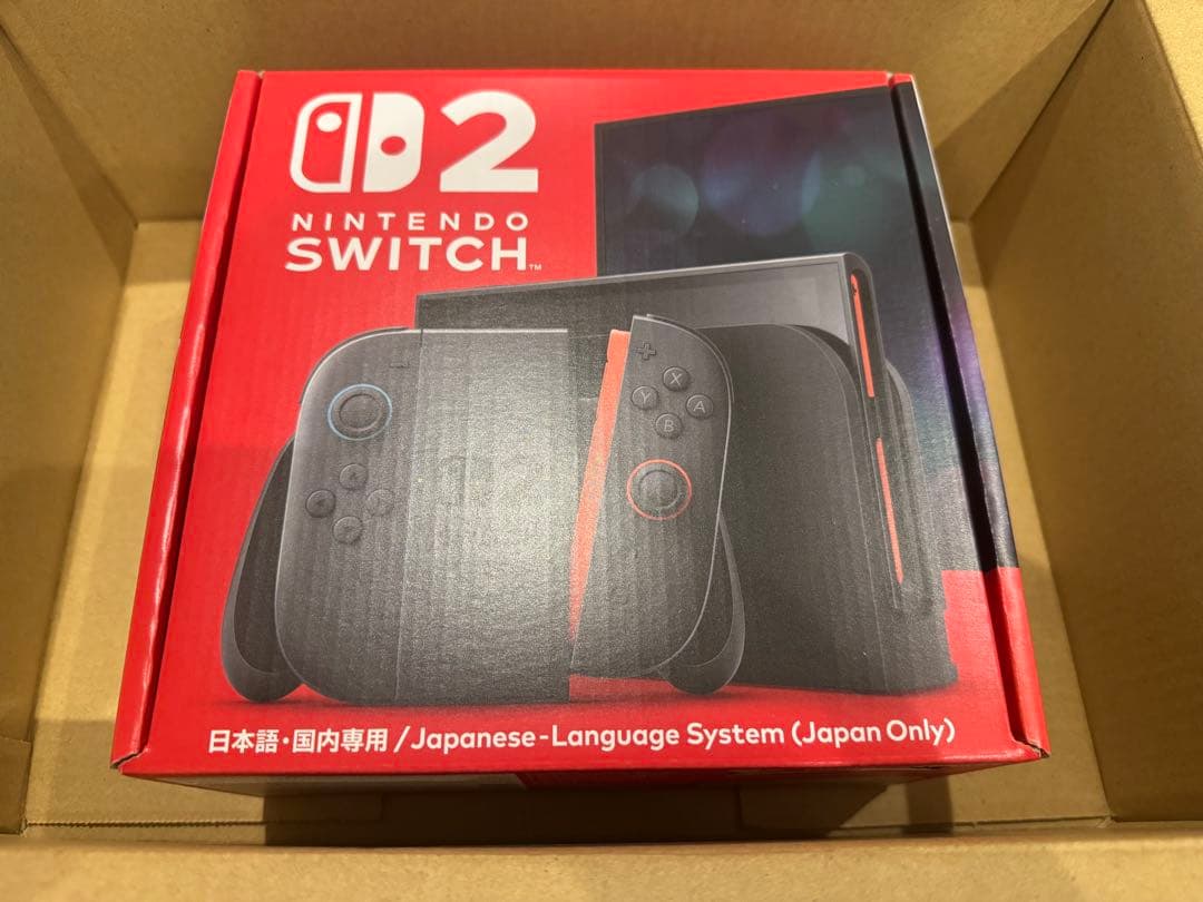 【新品・未開封】Nintendo Switch2 日本語対応 本体 購入証明書付