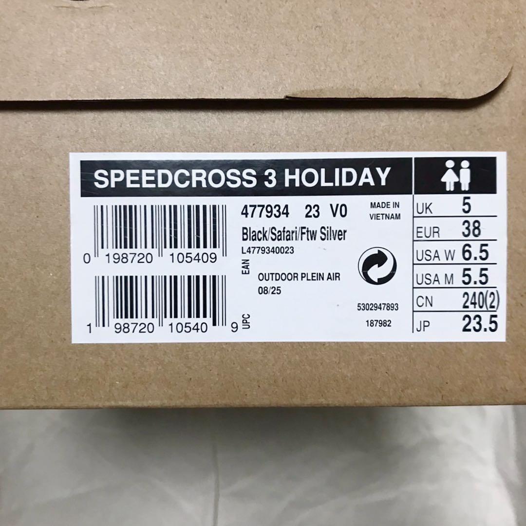 SALOMON ホリデーコレクション スピードクロス3 チェック 23.5