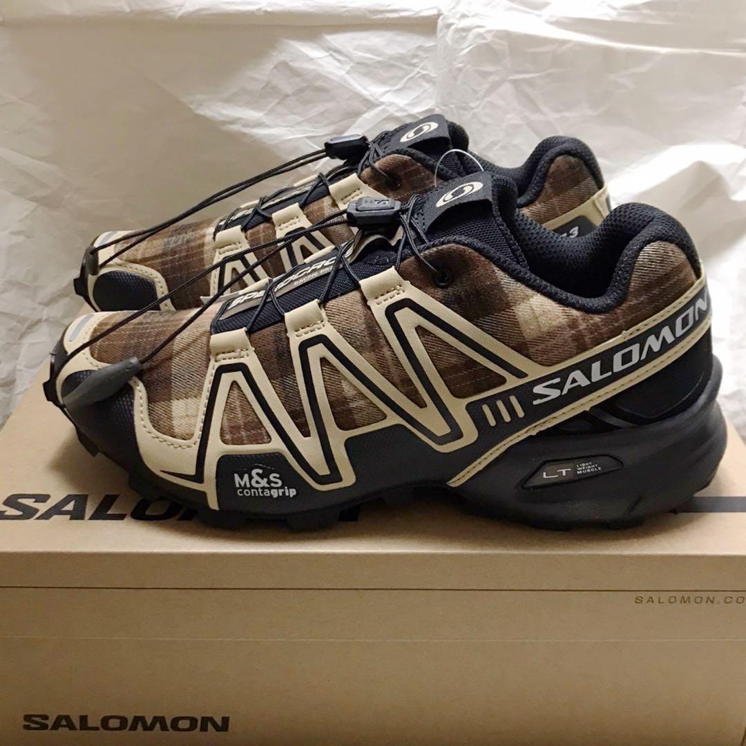 SALOMON ホリデーコレクション スピードクロス3 チェック 23.5