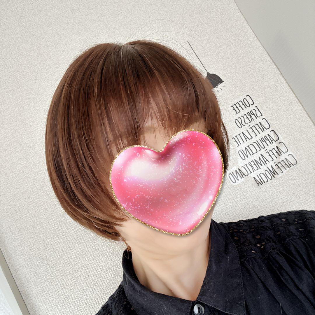★サラサラ高級人毛100%★マッシュショート　ブラウン　フルウイッグ　かつら