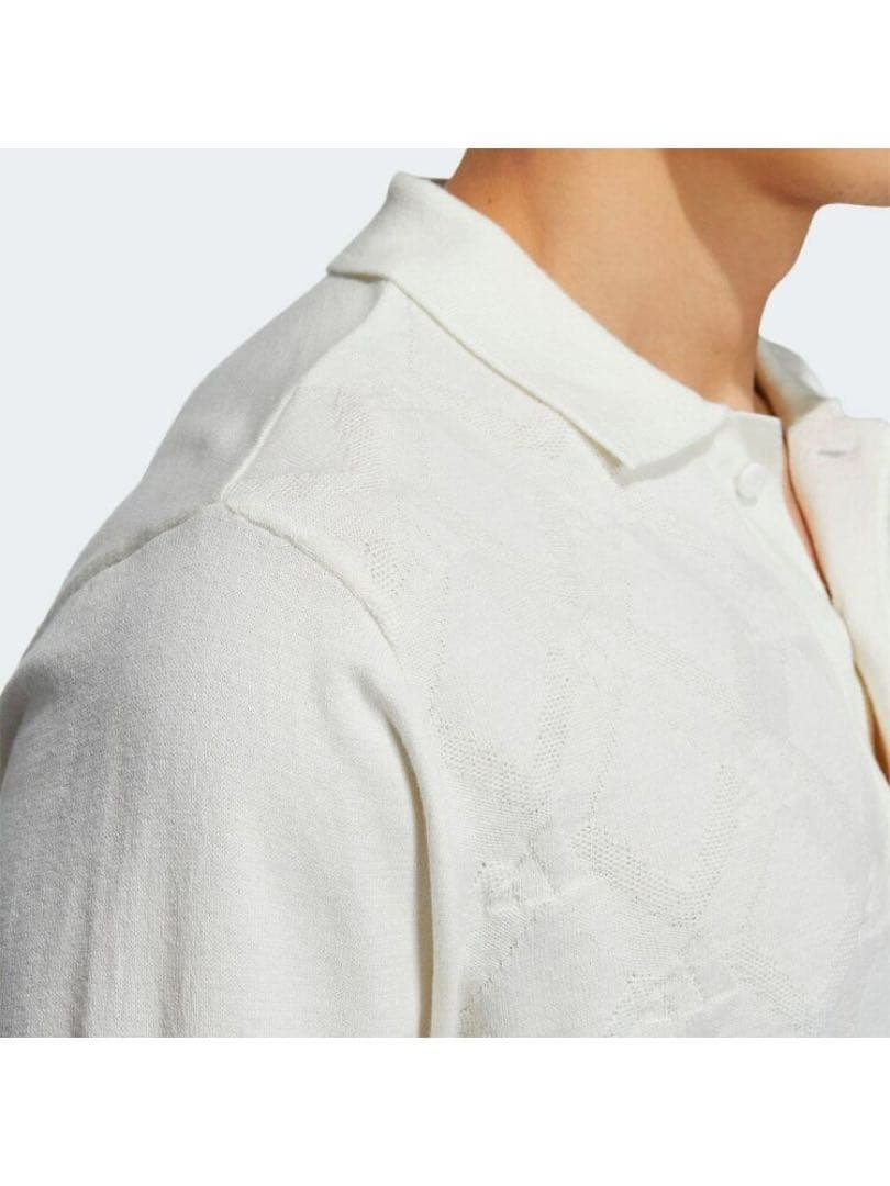 送料無料 新品 adidas GOLF アーガイル柄セーター ポロ XL WT