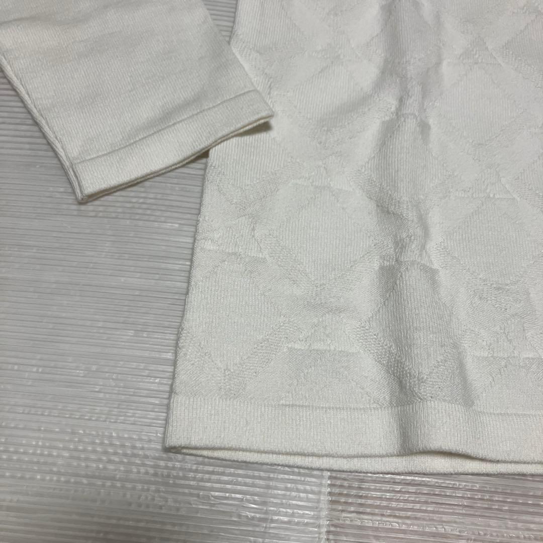 送料無料 新品 adidas GOLF アーガイル柄セーター ポロ XL WT