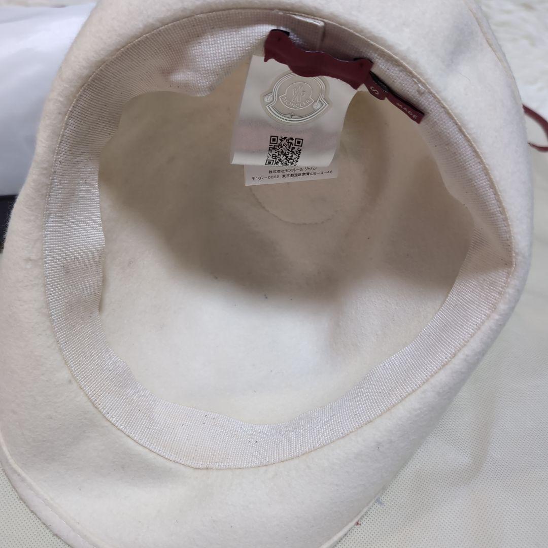 スノーホワイト❀MONCLER 国内正規品 フォックスファーウールハット