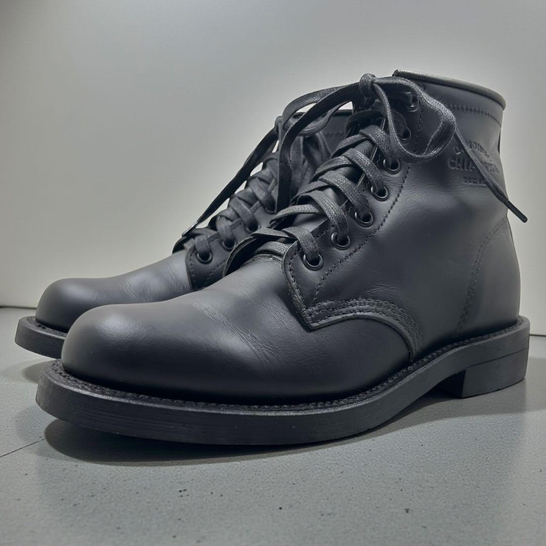 【美品】 チペワ 6インチ ユーティリティ ブーツ US7 ブラック USA製