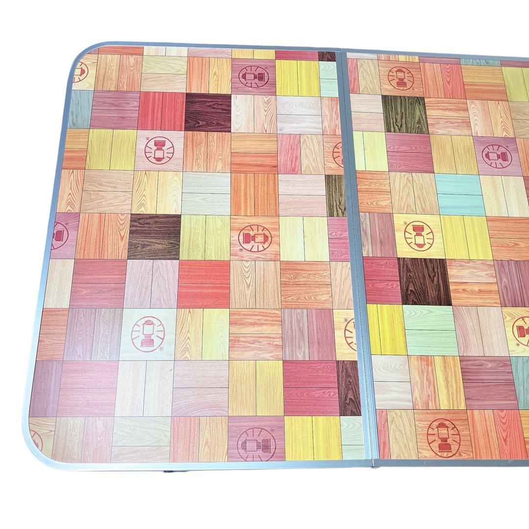 【美品】コールマン ナチュラルモザイクリビングテーブル 140プラス