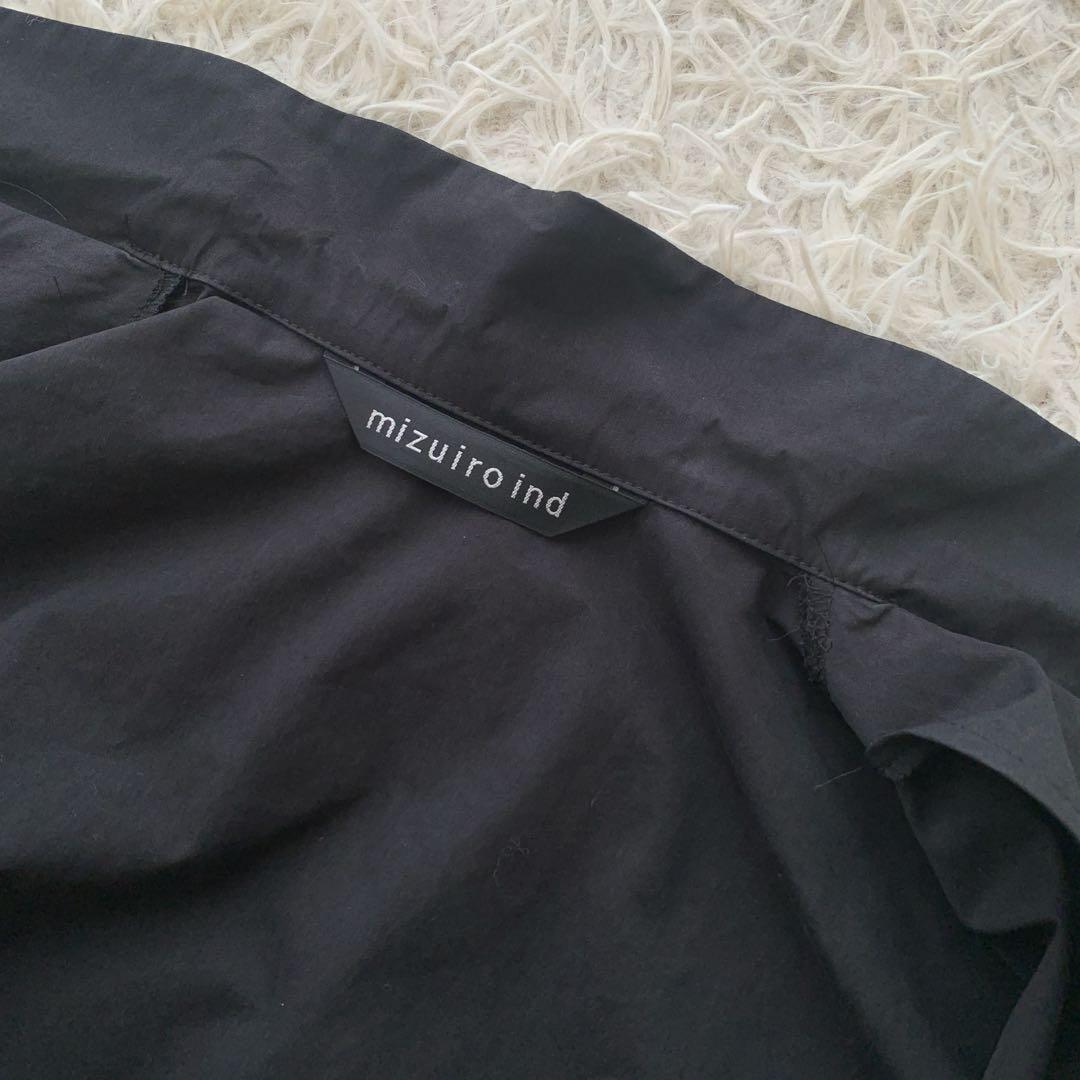 moe様　mizuiro ind 比翼ワイドシャツライクロングコート