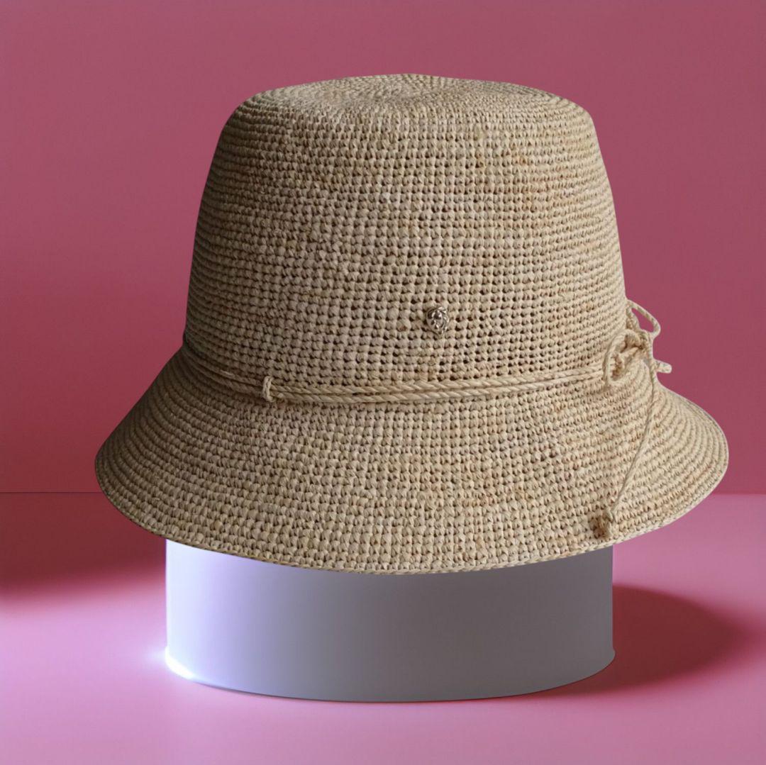 ヘレンカミンスキー ラフィア ハツト 帽子 ナチュラル