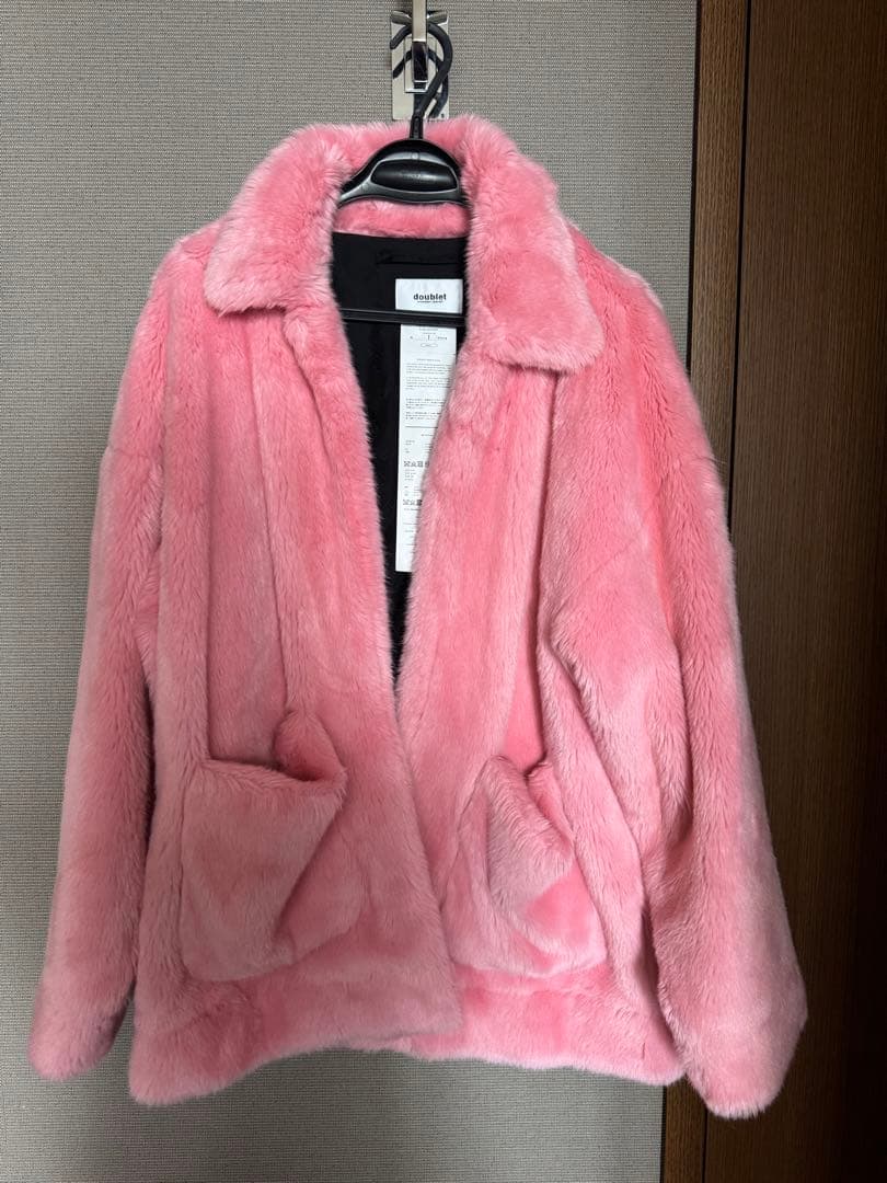 doublet ピンクファーコート