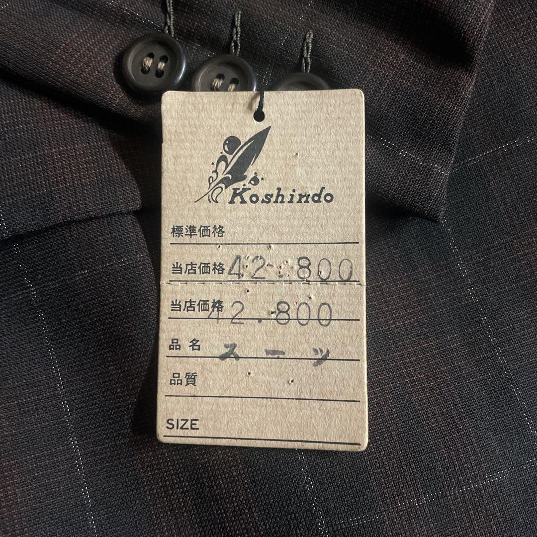 未使用 OLD GUCCI ネクタイ オッドベスト チェック柄 3ピース スーツ