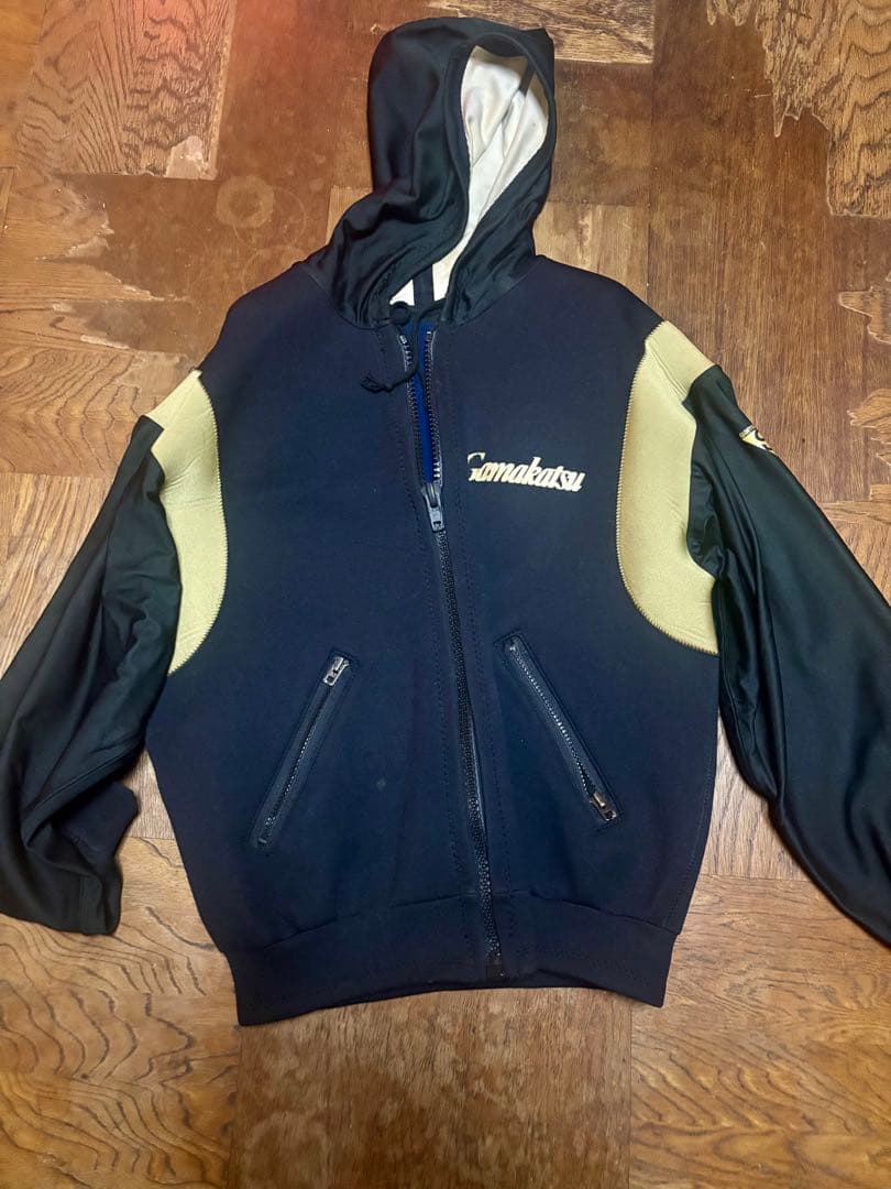 gamakatsu フィッシングスーツ(上下セット) ネイビー/ゴールド