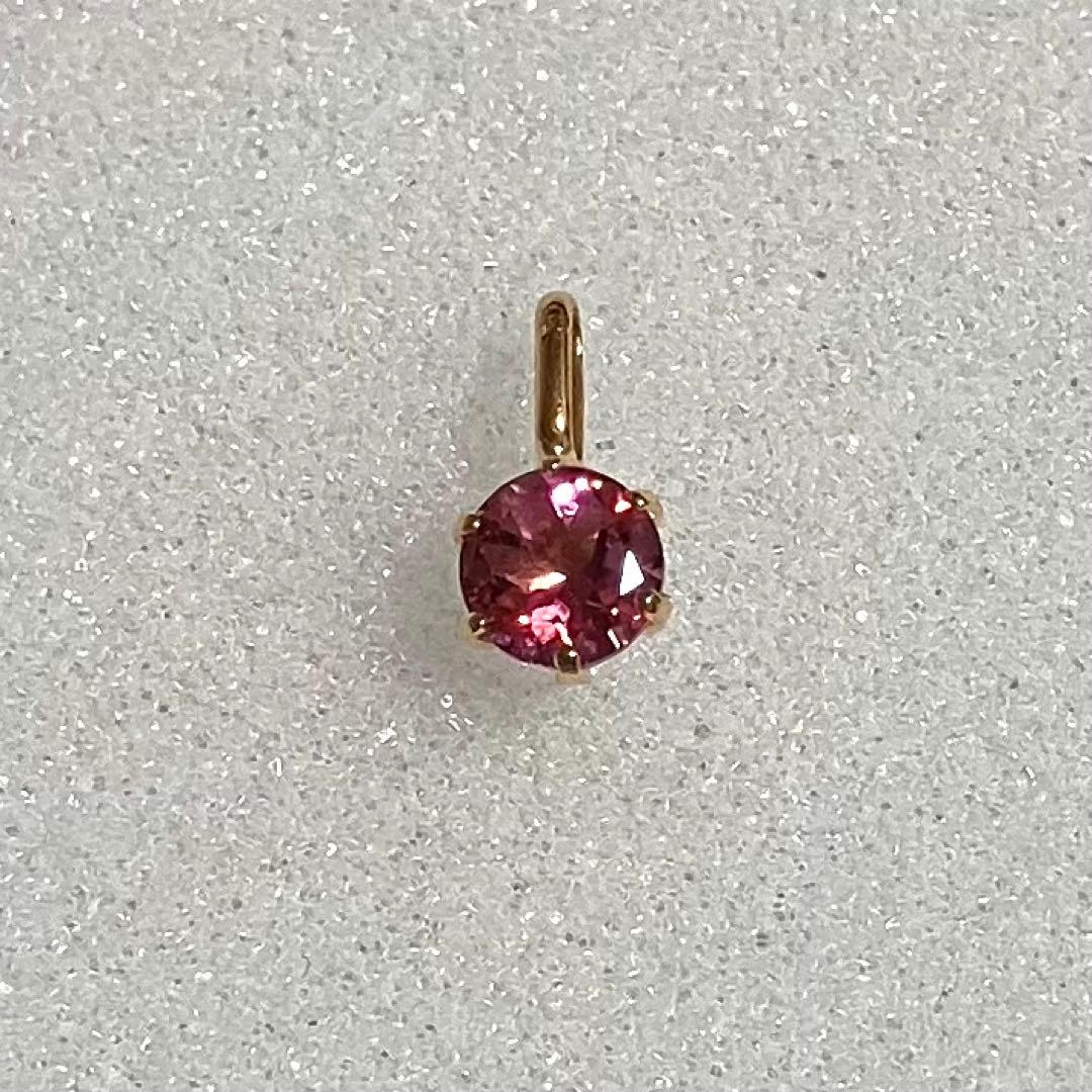 【美品】K18 スピネル？　ペンダントヘッド