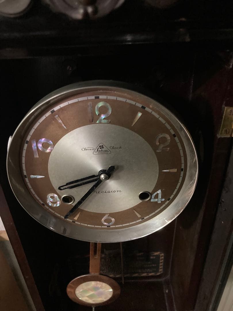 希少チンチャン柱時計 栄計舎 稼働中