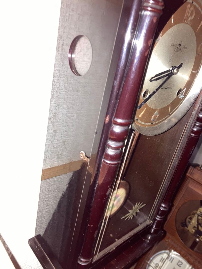 希少チンチャン柱時計 栄計舎 稼働中