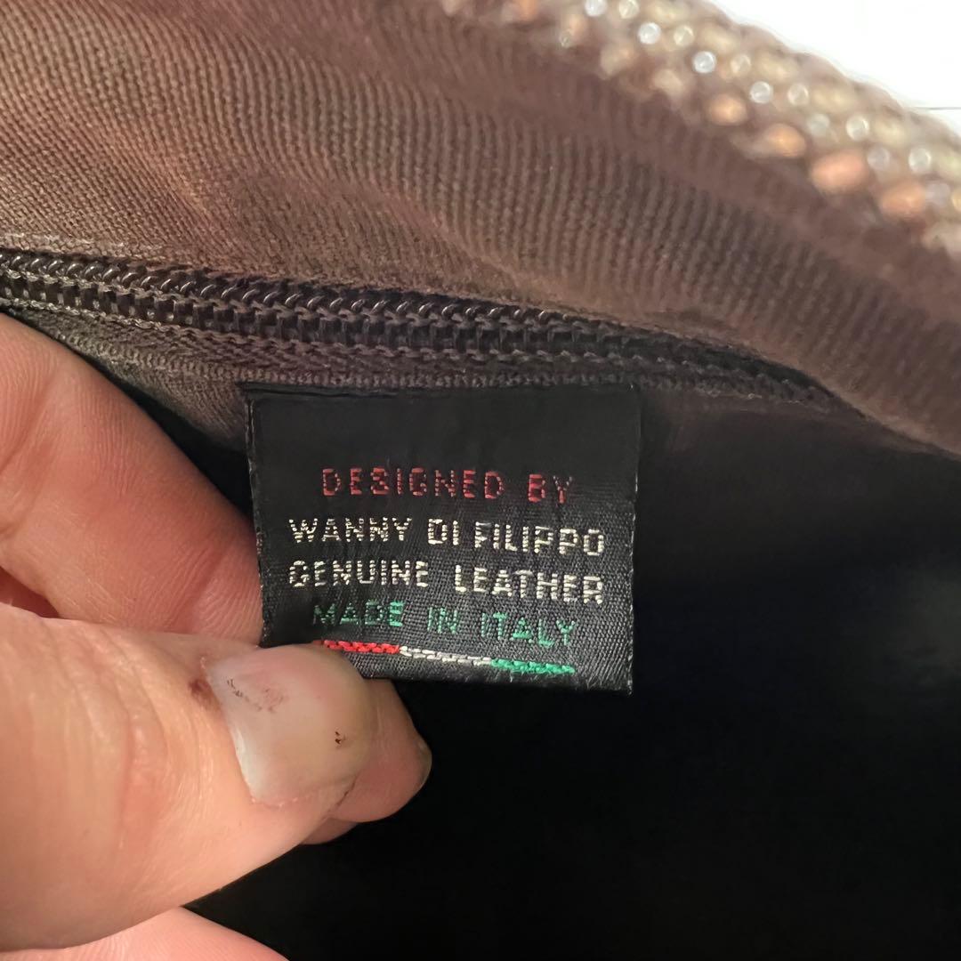 L BISONTE イルビゾンテ ハーフムーン ショルダーバッグ ブラウン