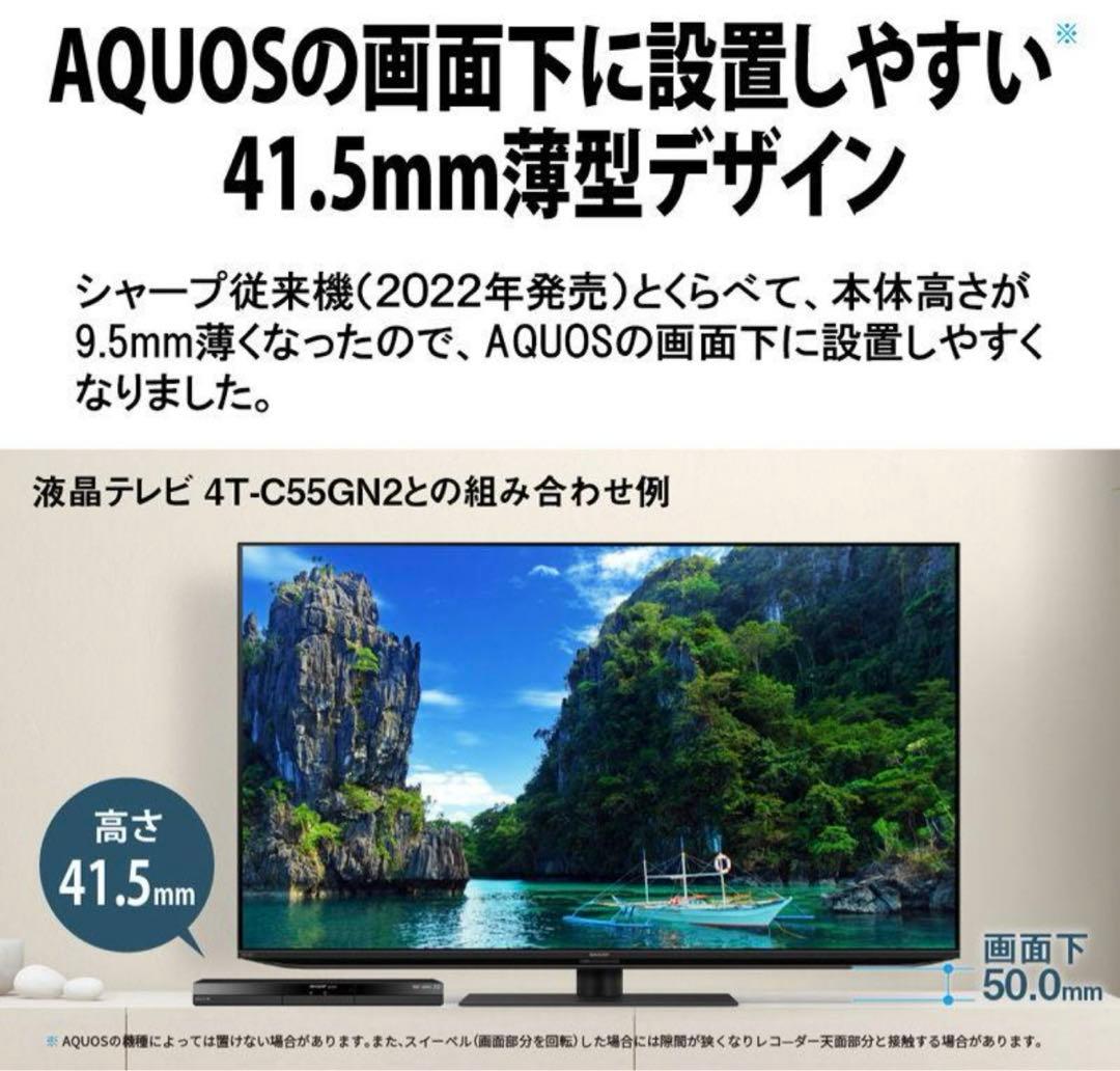 【新品未開封】SHARP ブルーレイレコーダー 2B-C20GW1 W録対応