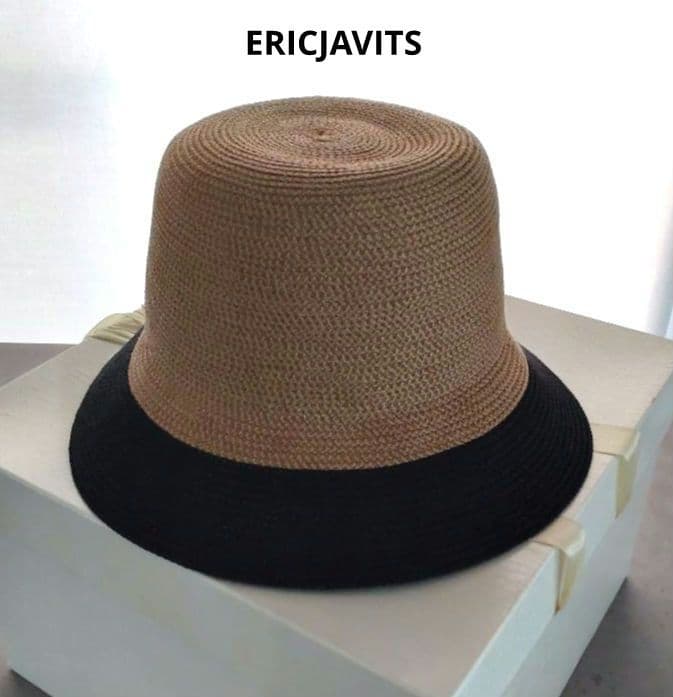 エリックジャビッツERICJAVITS バイカラーストローハット