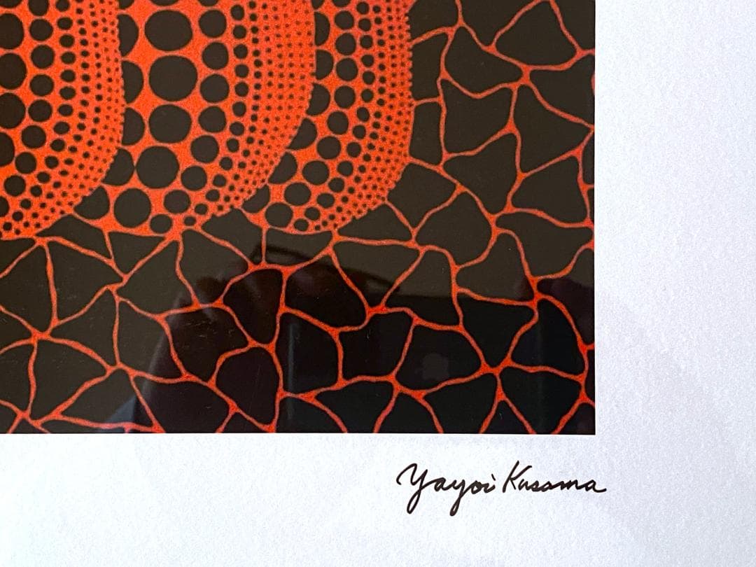 【美品】草間彌生☆かぼちゃ☆リトグラフ☆証明書付