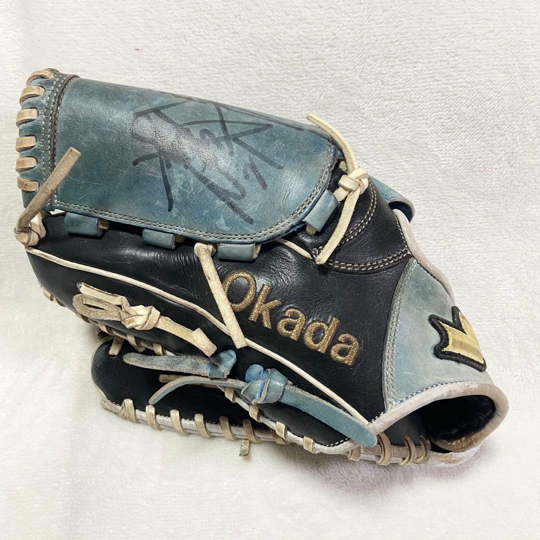 中日ドラゴンズ 岡田俊哉 実使用 グローブ ssk 支給品