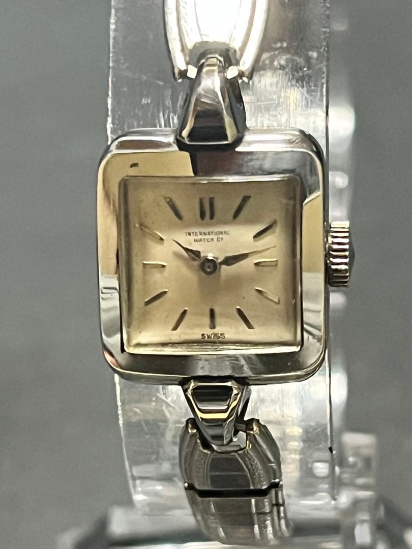 ★超レア　IWC レディース手巻き腕時計　動作良好　ケース磨き仕上げ済