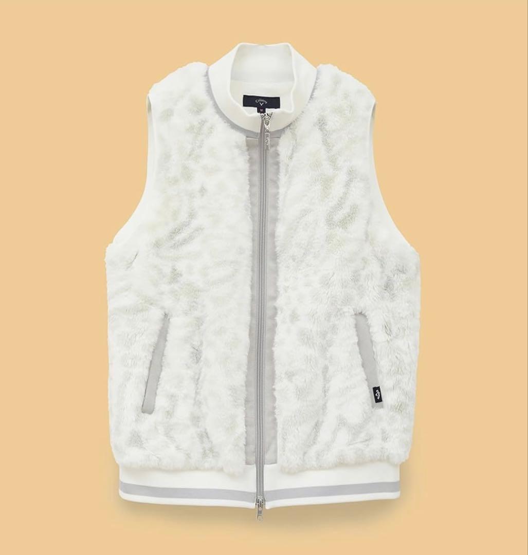 Callaway レディース フルジップベスト ホワイト