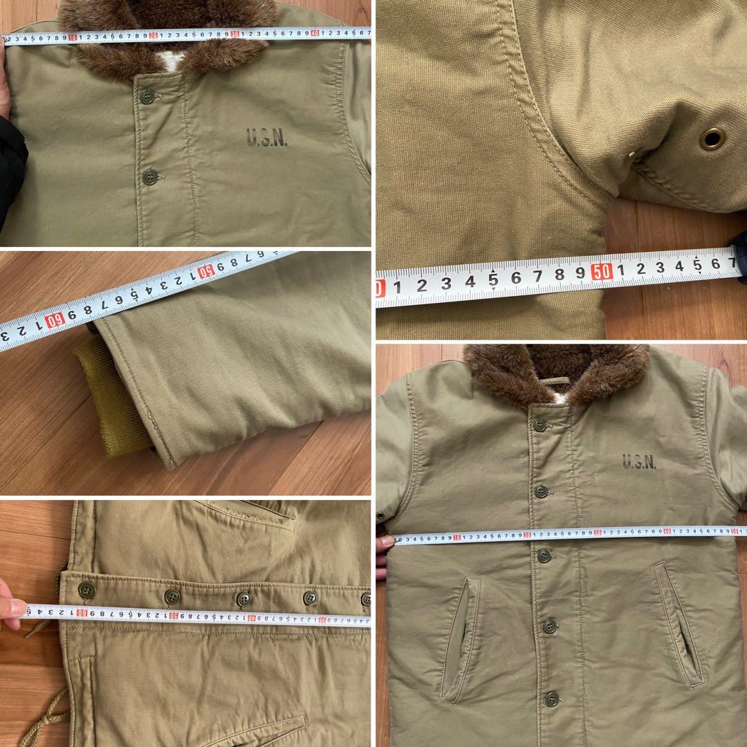 NAVY DEPARTMENT N-1 デッキジャケット　TALONジップ S