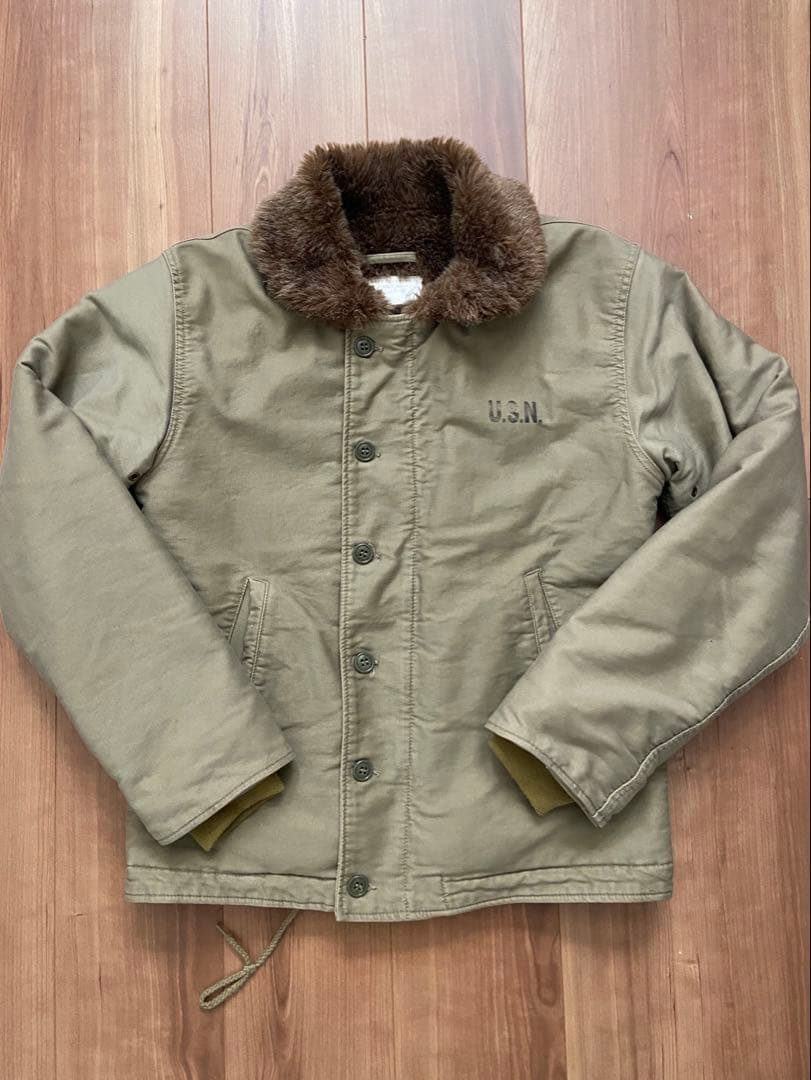 NAVY DEPARTMENT N-1 デッキジャケット　TALONジップ S