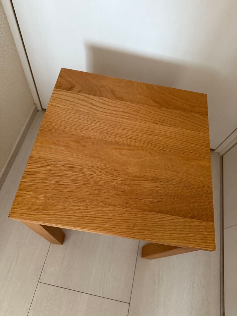 無印良品 無垢材サイドテーブルベンチ【廃盤品】