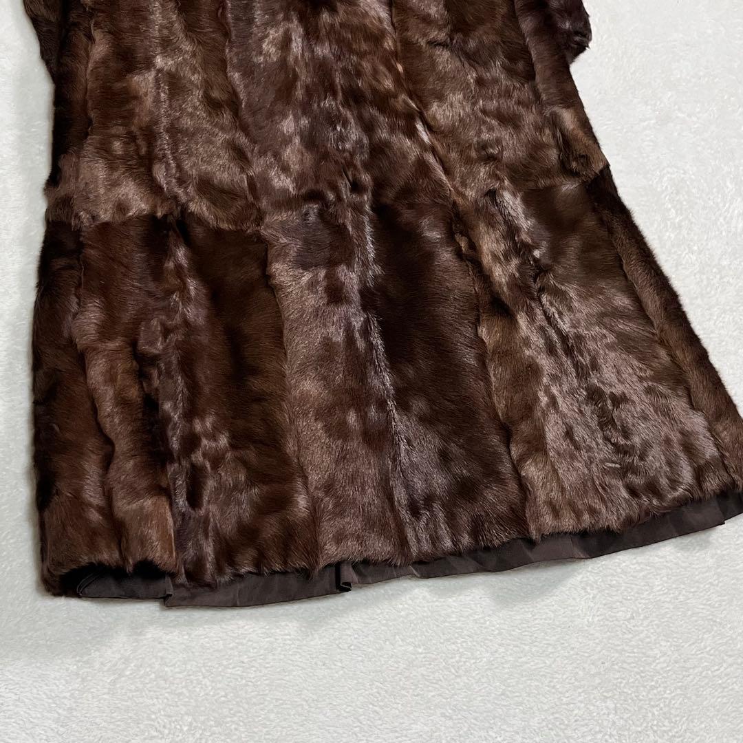 MITSUKOSHI ミンク毛皮 SAFURON サフロン ロングコート 13号