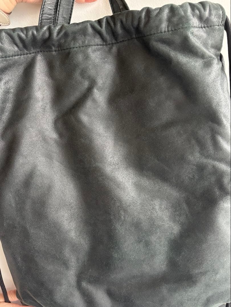 MAISON MARGIELAキルティング ドローストリングバッグ