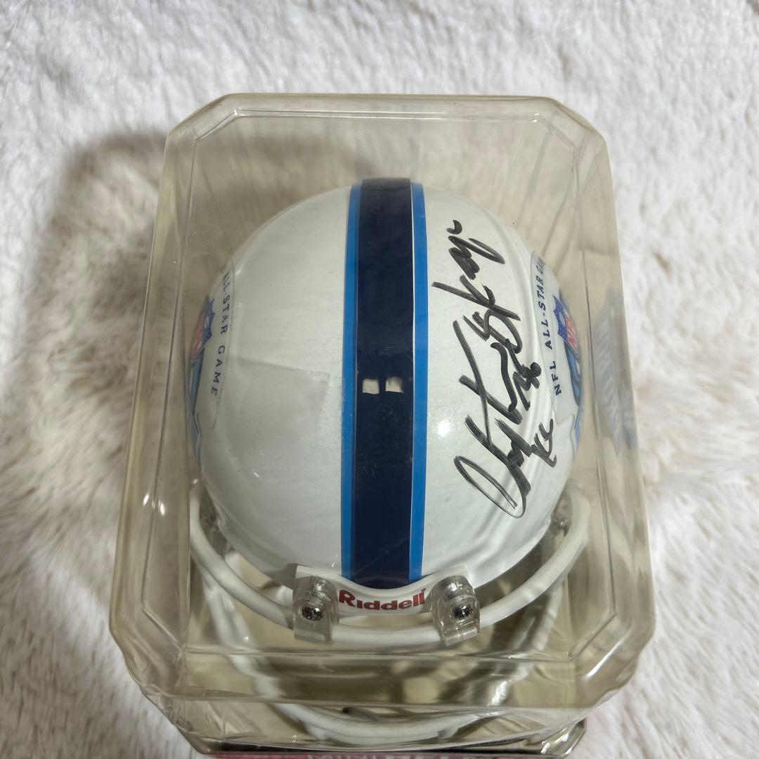 【美品】Riddell プロボウル ミニヘルメット サイン入り NFL