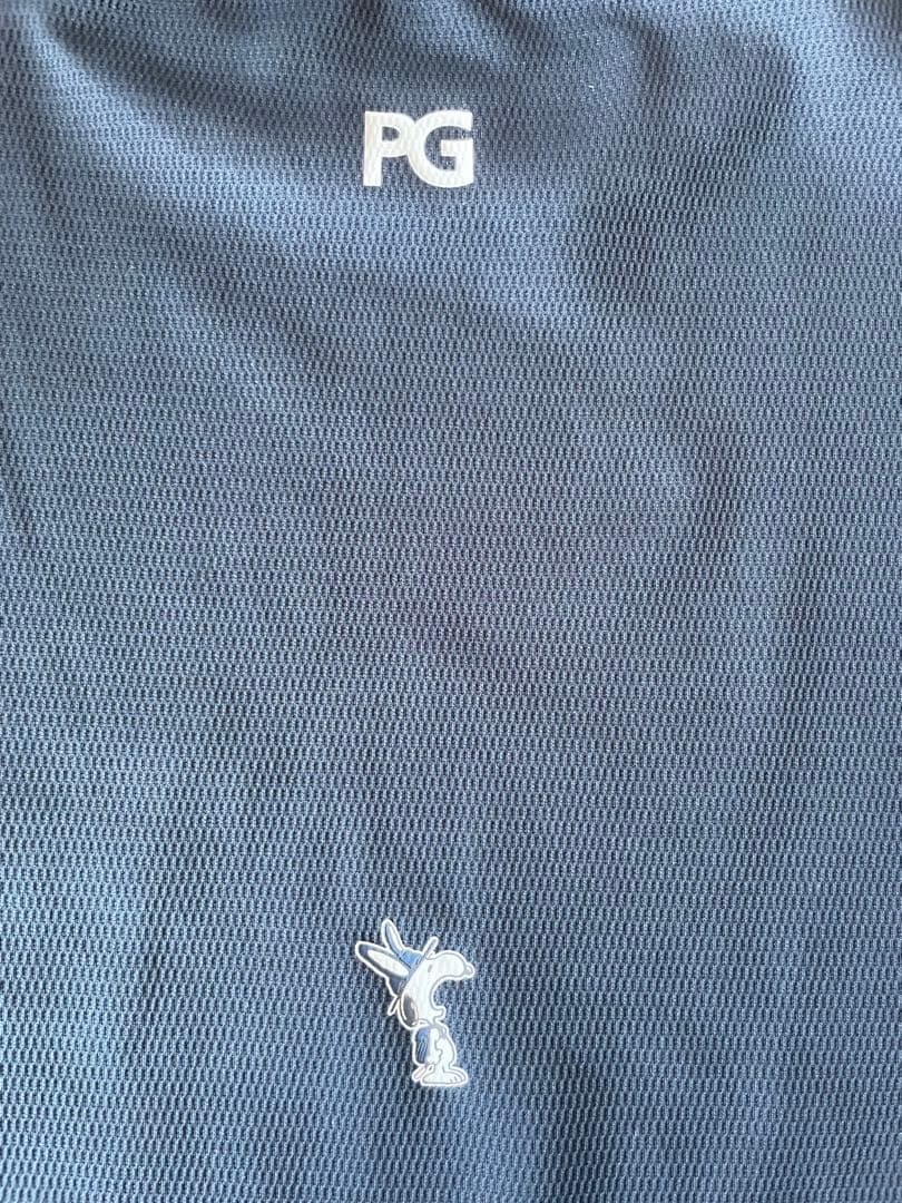 【新品】パーリーゲイツゴルフシャツコラボスヌーピーカットソーロンT紺