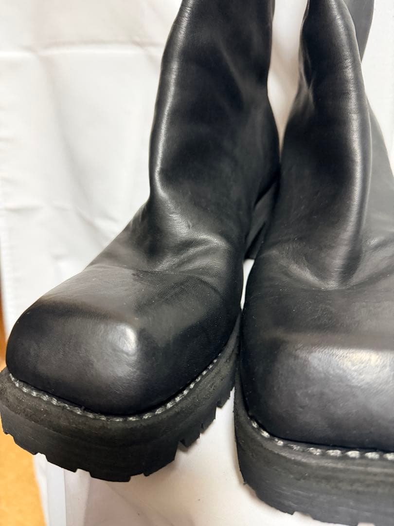 GUIDI グイディ 9088V スクエアトゥ ブーツ ブラック