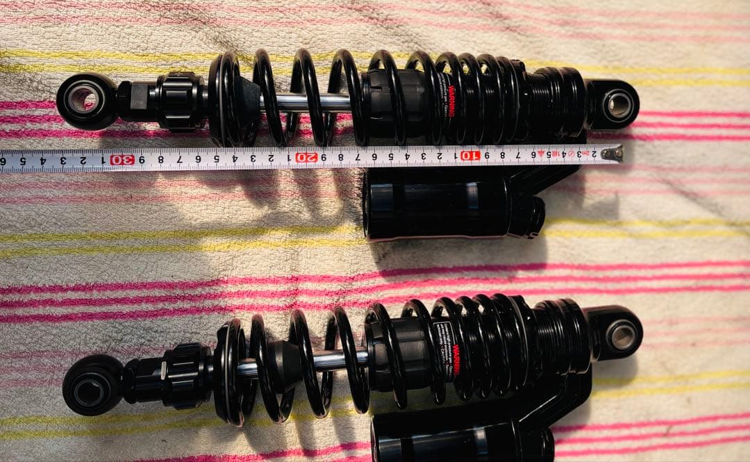 ブラックサスペンション 2個セット オーリンズタイプ　サスペンション320mm