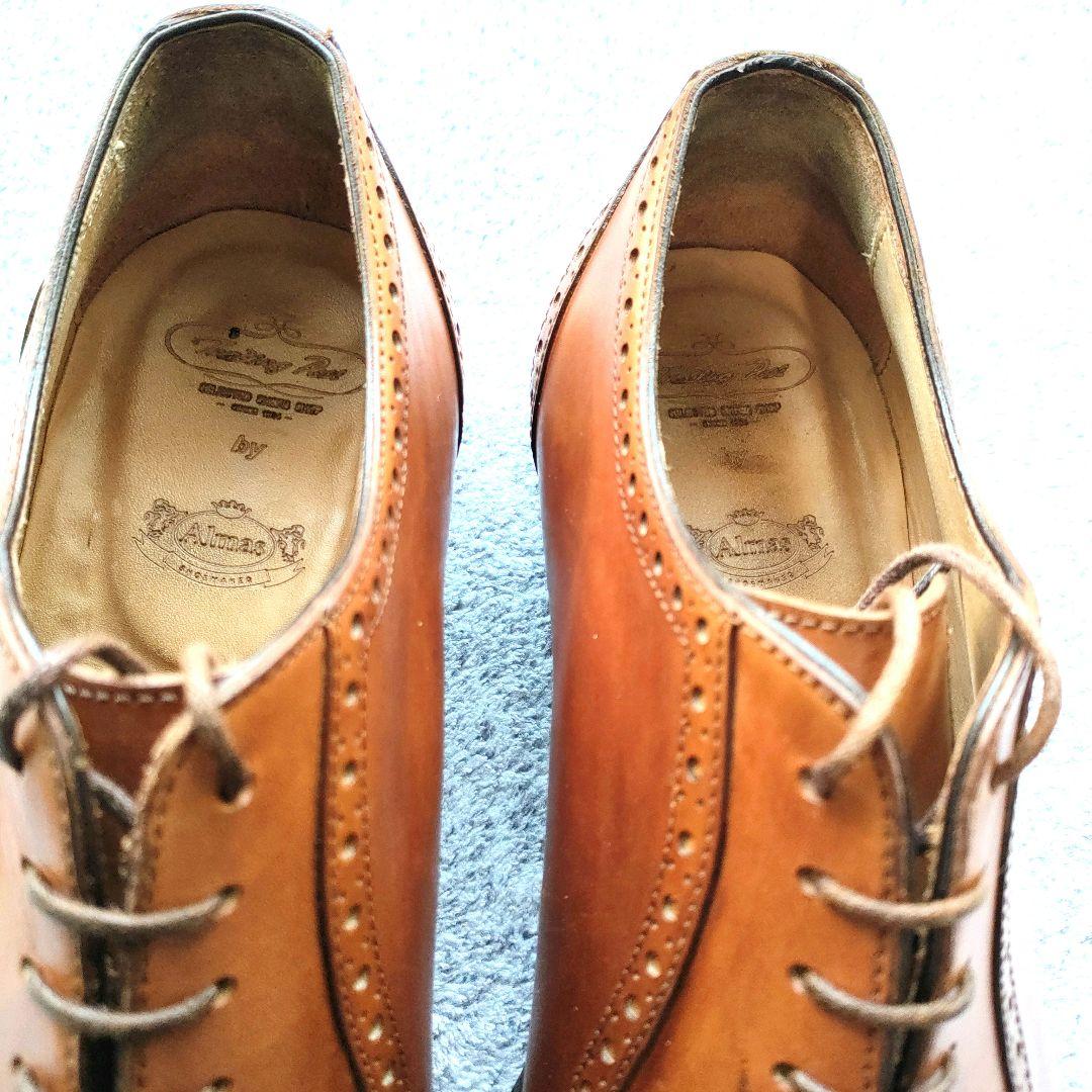 ★美品★トレーディングポストbyアルマス【24.5cm】セミブローグ　茶色